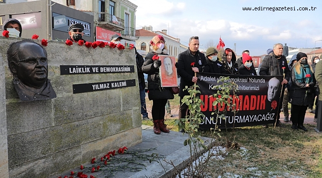 'UĞURLAR ÖLMEZ' UĞUR MUMCU EDİRNE'DE ANILDI