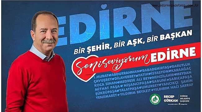 BAŞKAN GÜRKAN, SEVGİLİLER GÜNÜ MESAJI YAYINLADI