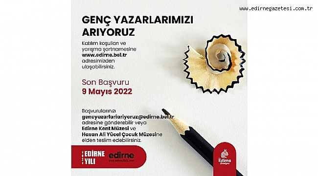 EDİRNE BELEDİYESİ GENÇ YAZARLARI ARIYOR